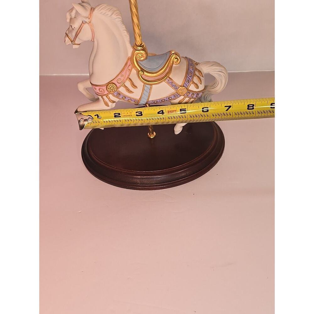 1987 The Franklin Mint Carrousel Magic Horse Figurine By Lynn Lupetti - Picture 16 of 16